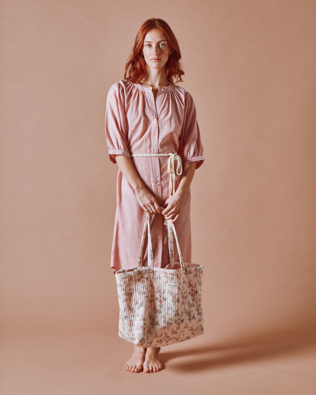 Cabas - Quilté fleuri rosier