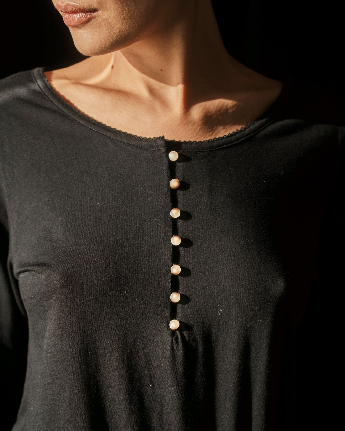 T-shirt manches longues - Noir