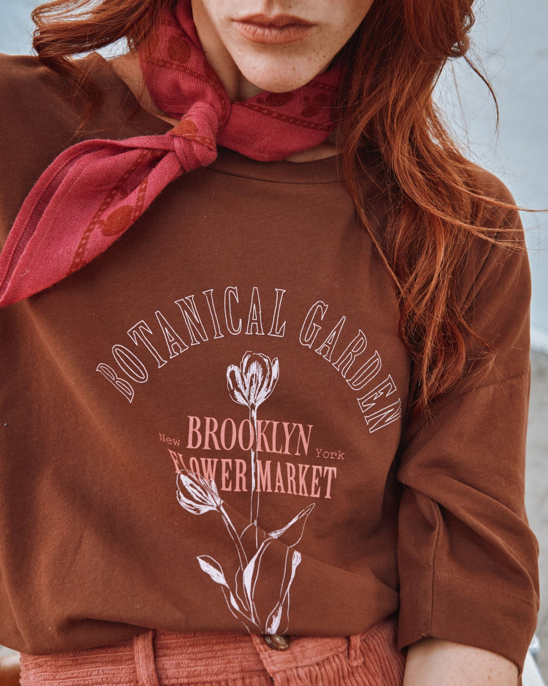 chestnut flower print t-shirt