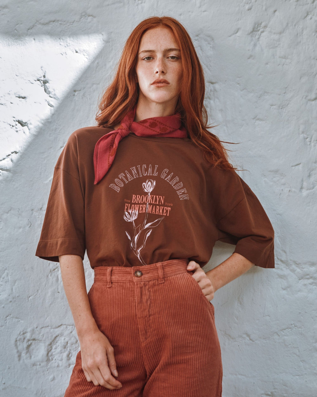 chestnut flower print t-shirt