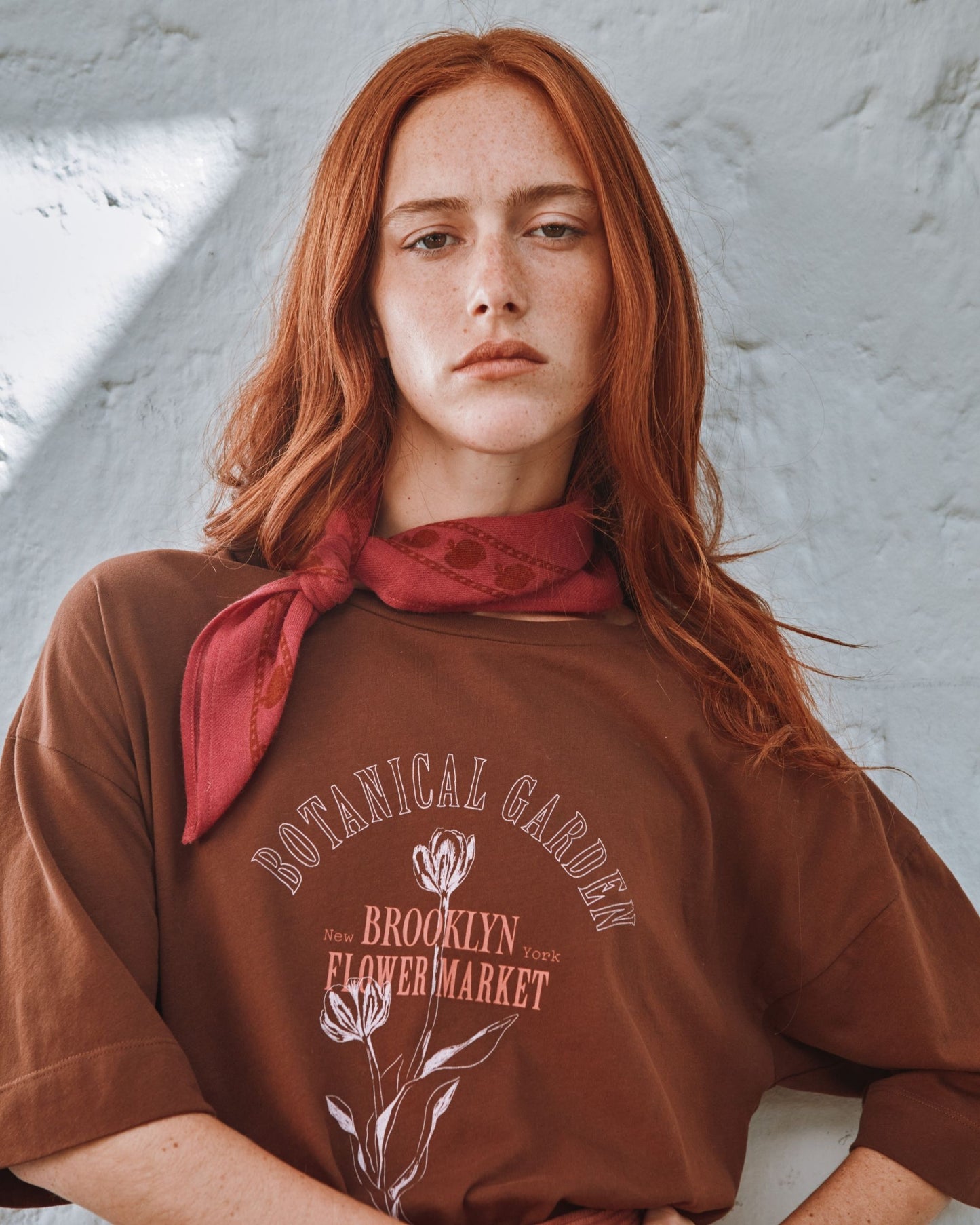 chestnut flower print t-shirt