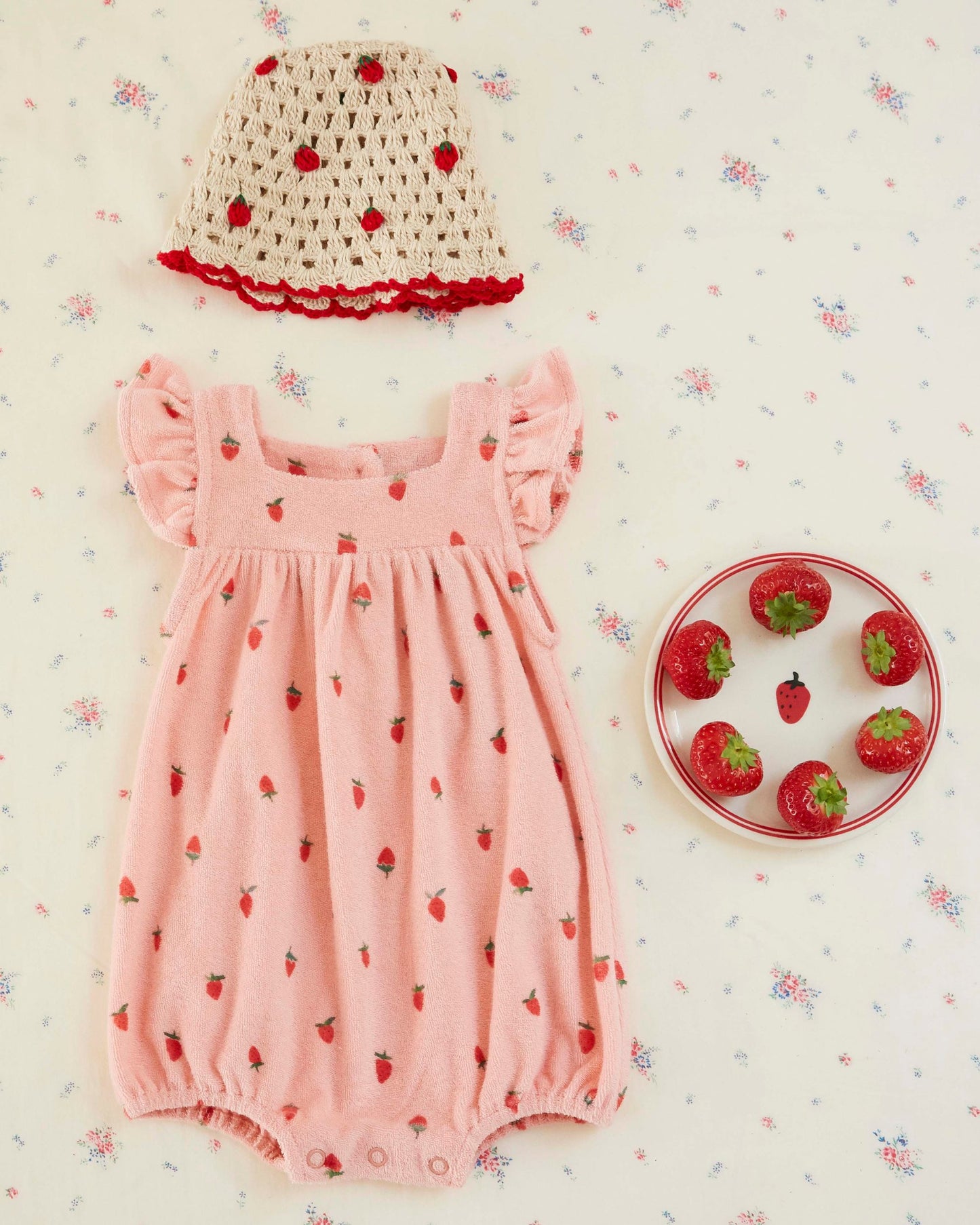 Combibloomer - Éponge fraises rose
