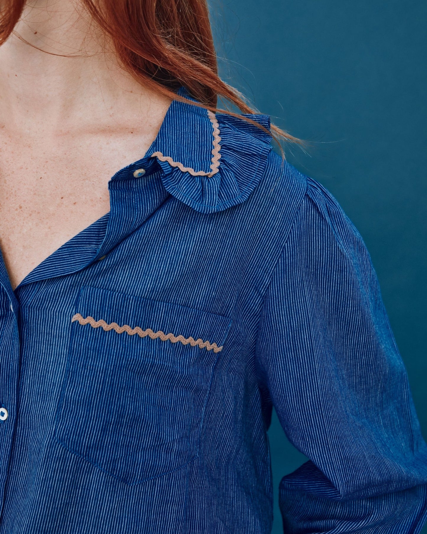 khadi stripe blouse khadi stripe