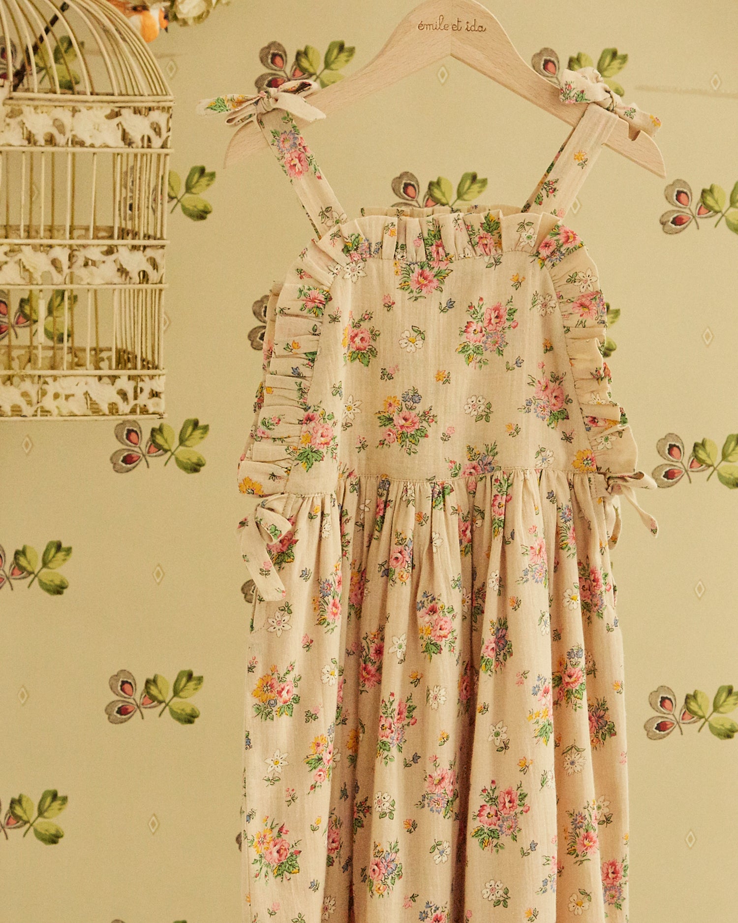 トリートユアセルフFloral vintage like dress Vintage Inspired Floral Cottagecore Dress 3053 – XiaoLizi