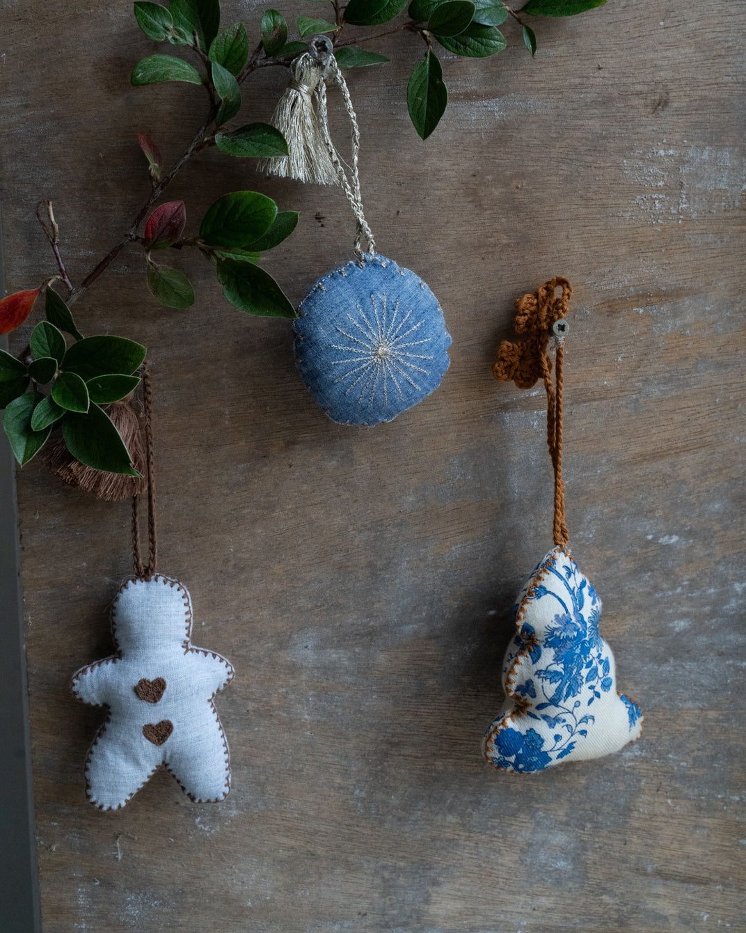 Décoration sapin orchid bleu