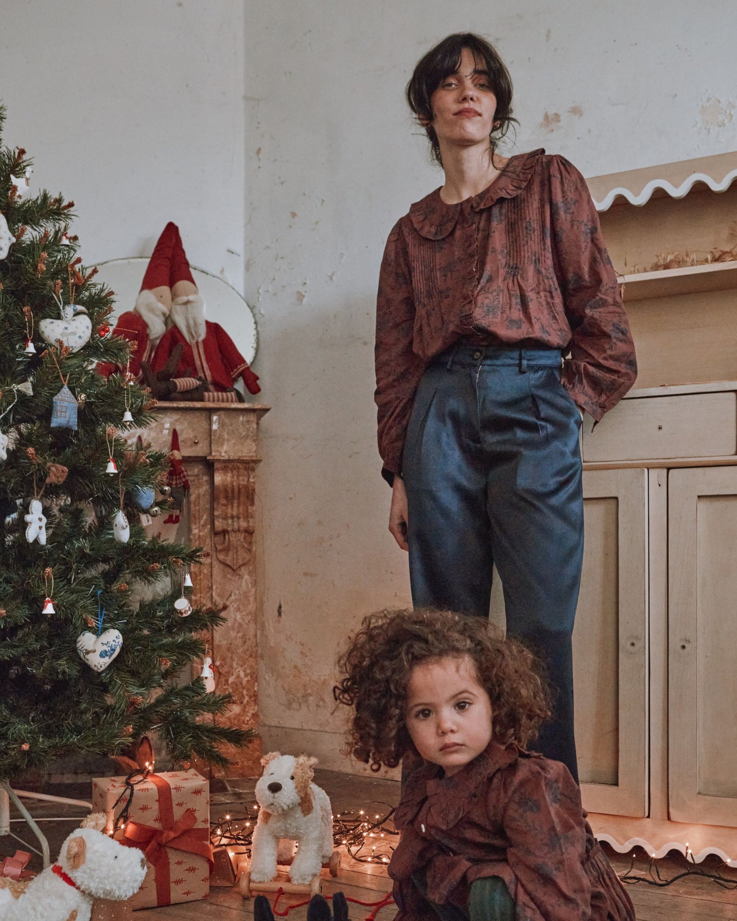 Blouse volantée orchid violine