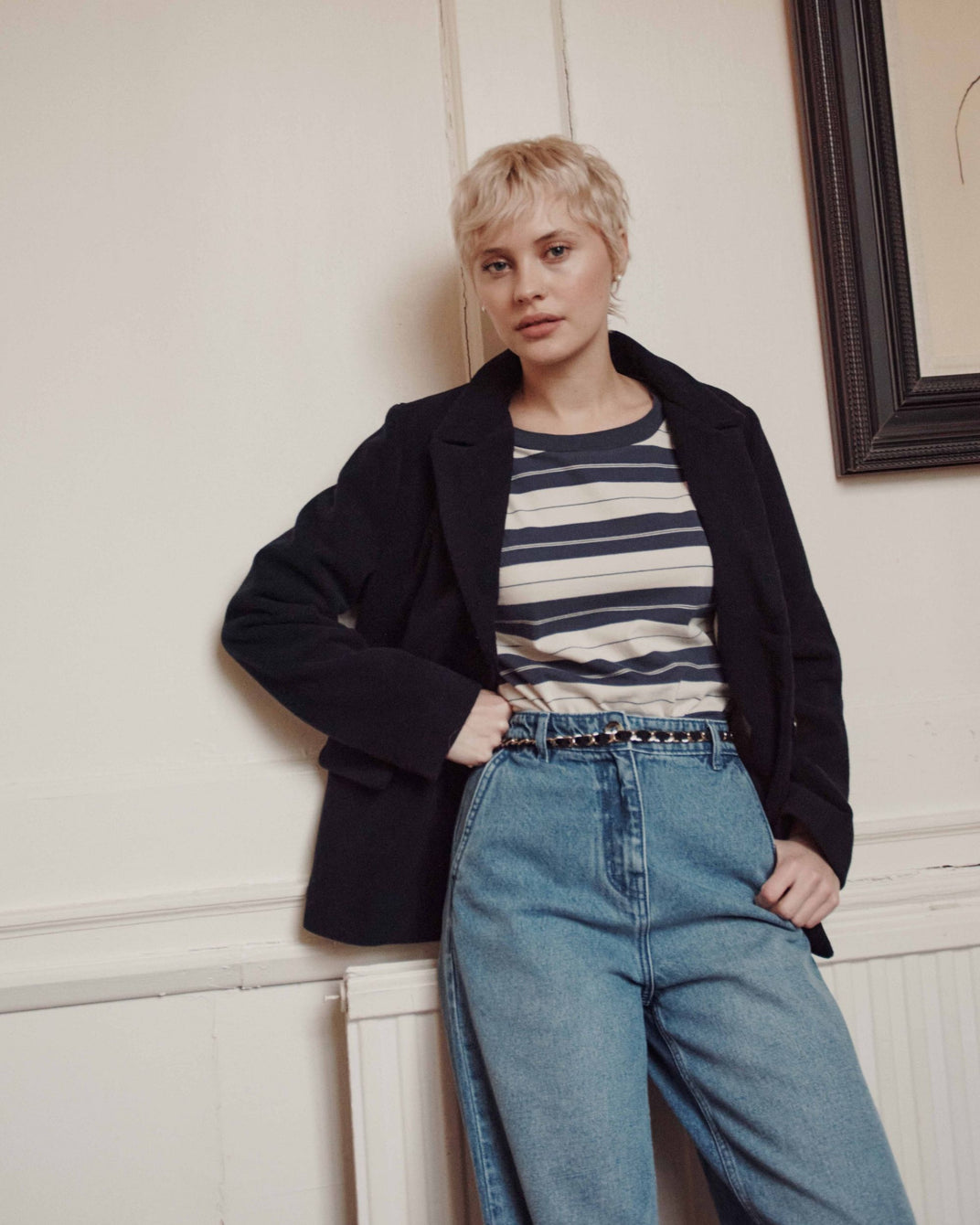 Veste tailleur - Laine marine