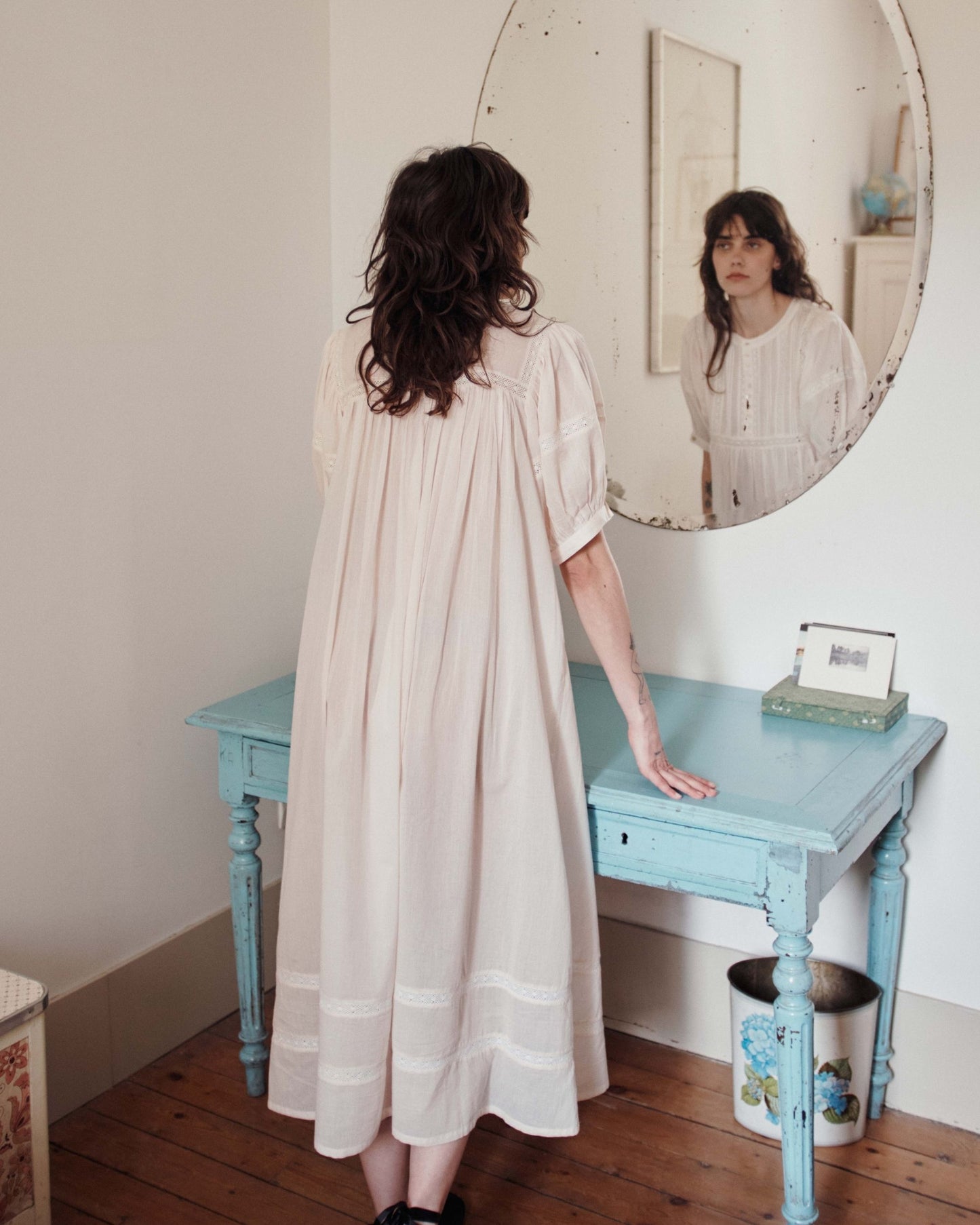 Robe longue - Dentelle crème