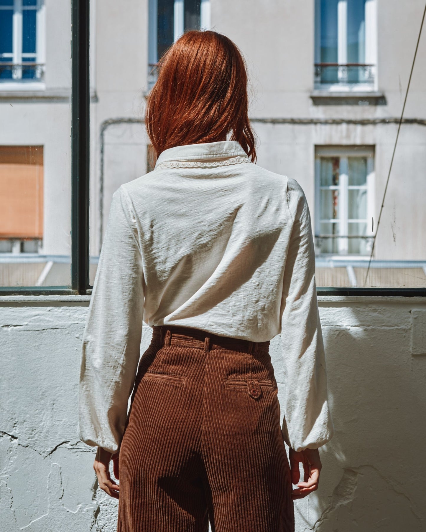 T-shirt broderie anglaise coton bio crème
