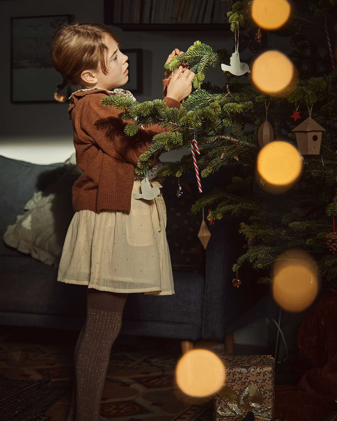 Mini-jupe mukesh écru