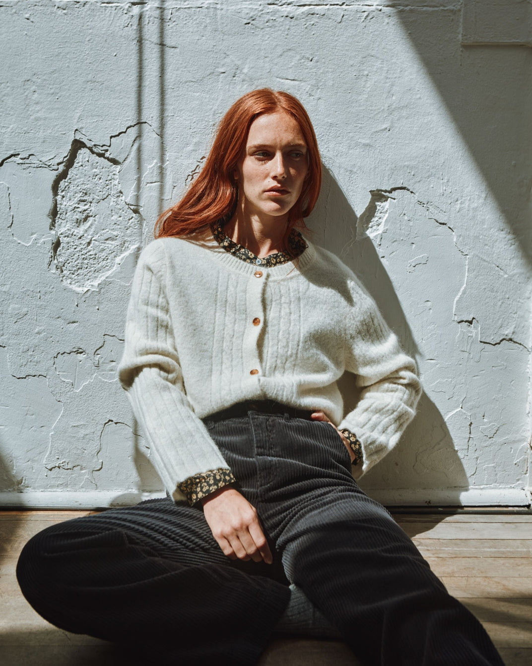 cream Irish cable sweater