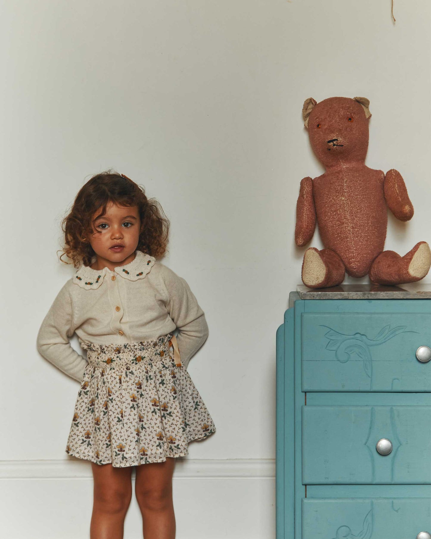 Mini-jupe agate beige clair