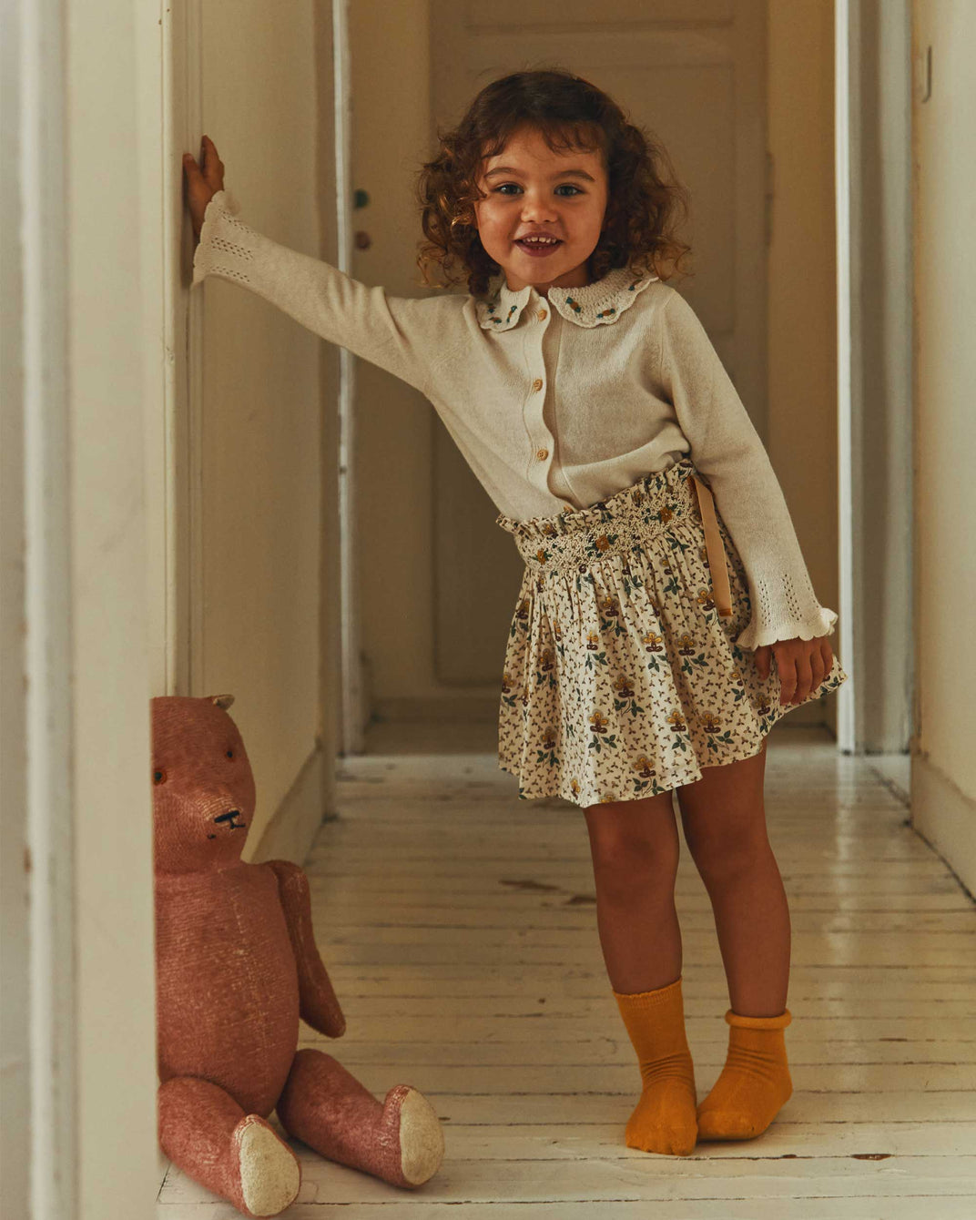 Mini-jupe agate beige clair