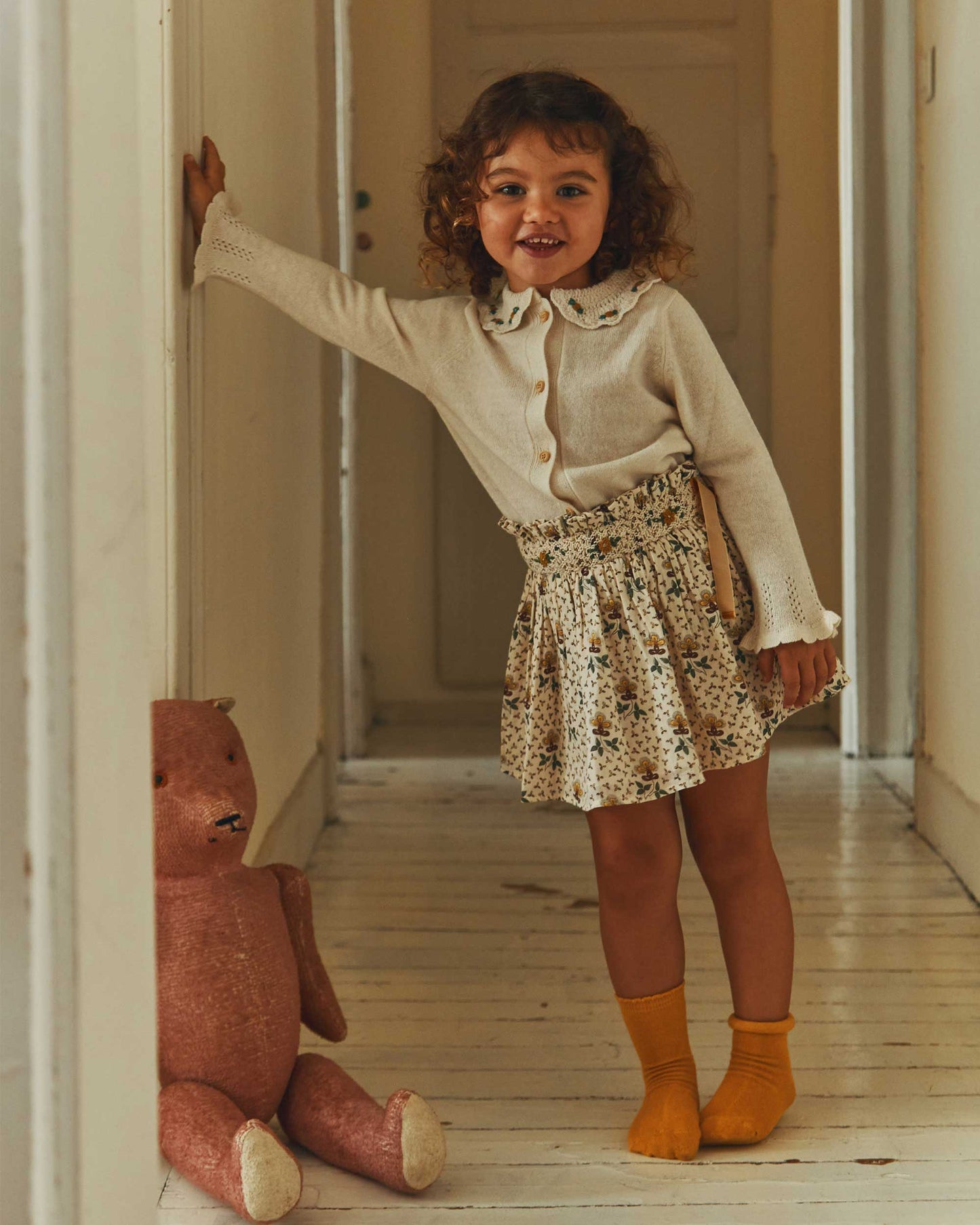 Mini-jupe agate beige clair