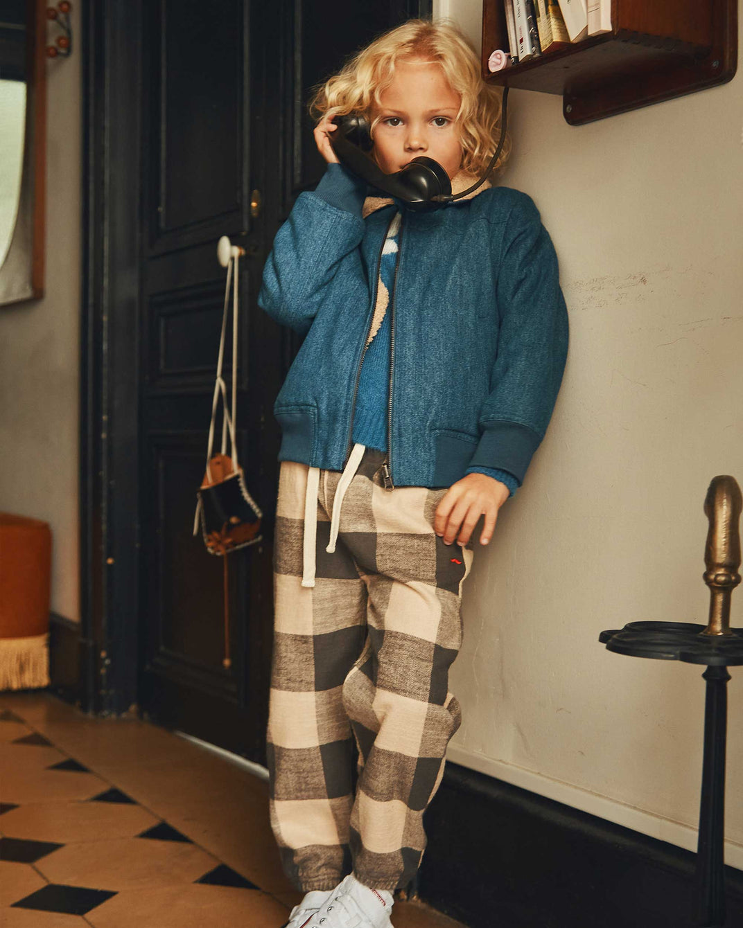 Blouson réversible denim bleu