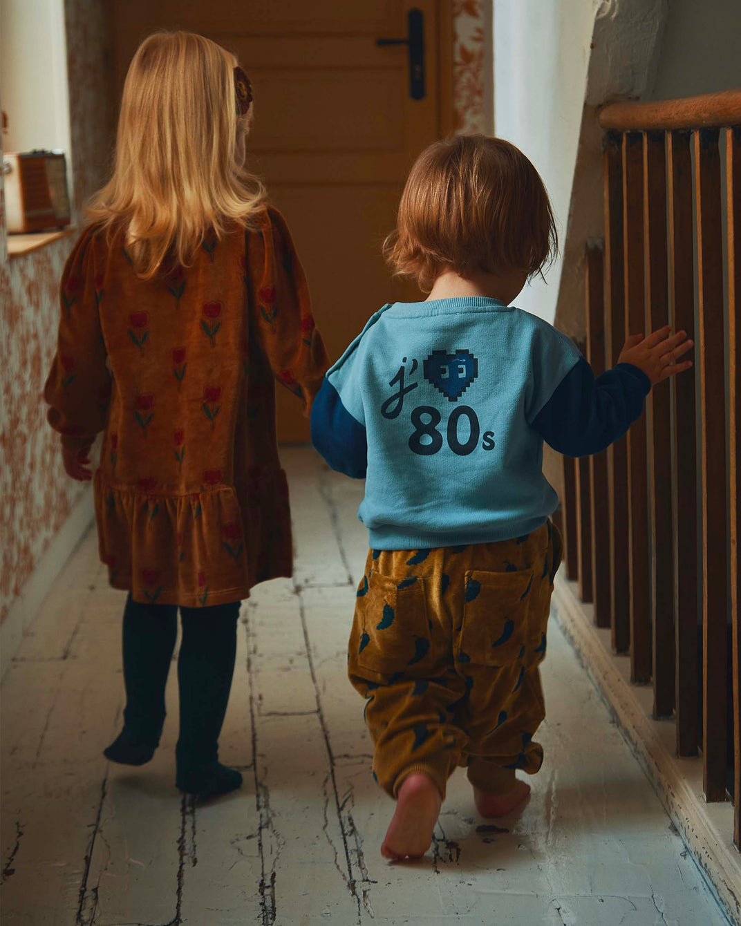 Sweat bicolore coton bio ciel et marine