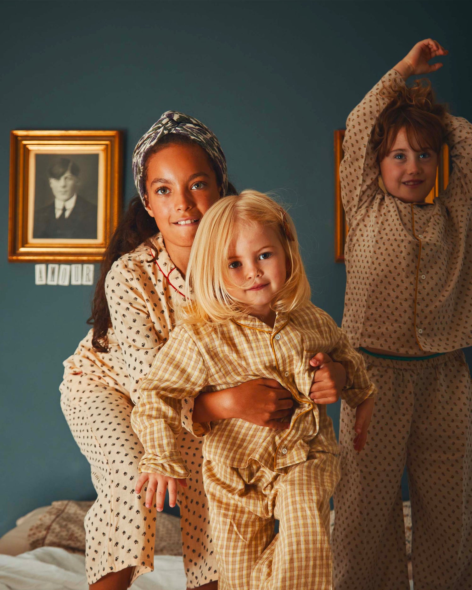 Pyjama carreaux brigitte jaune