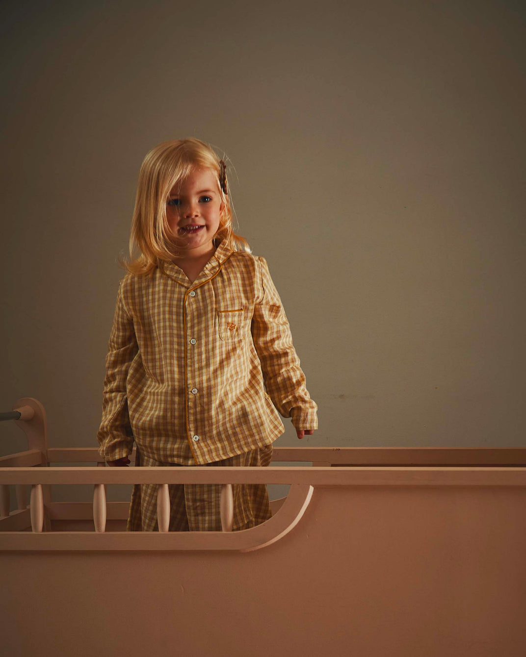 Pyjama carreaux brigitte jaune