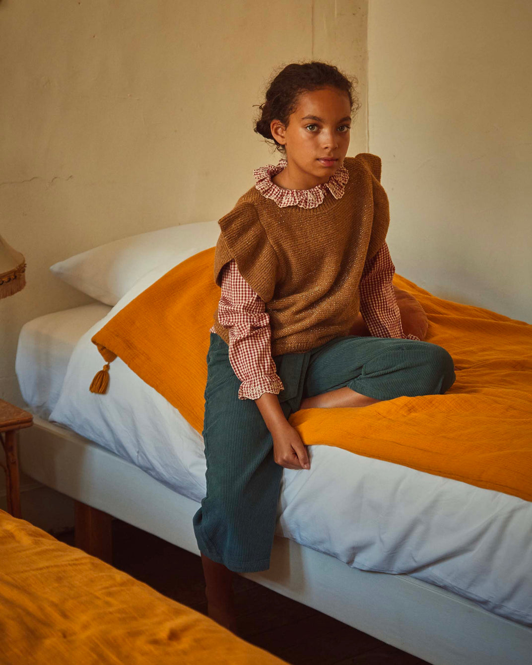 Blouse vichy framboise