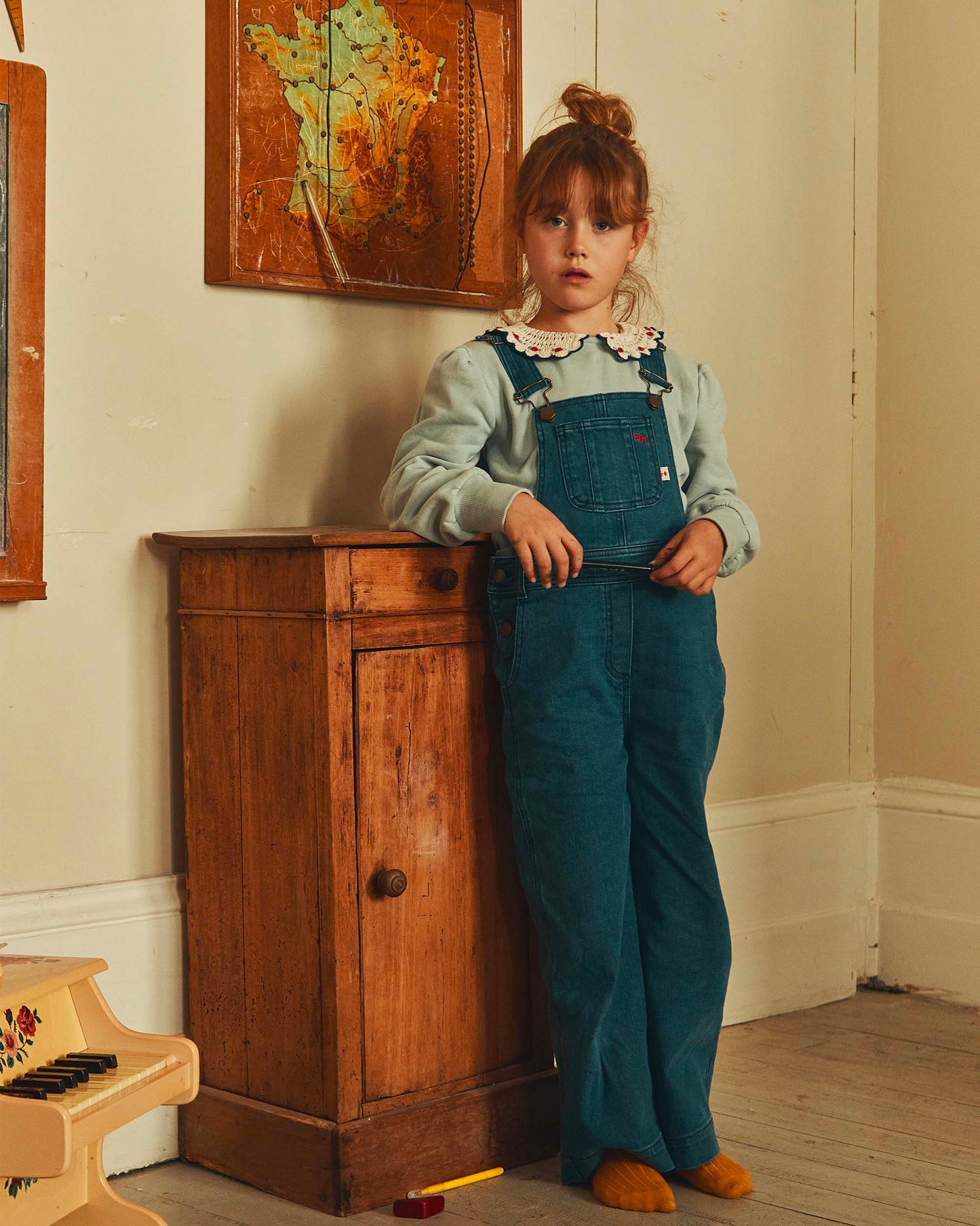 Salopette denim bleu