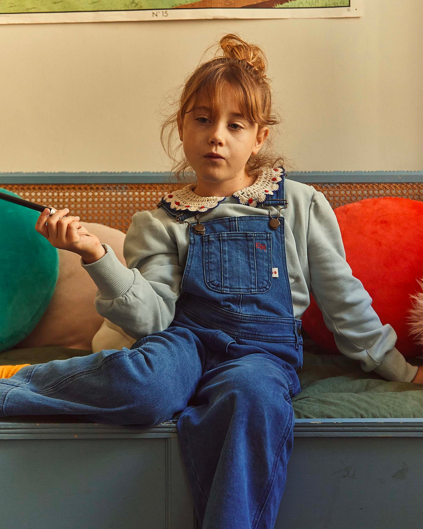 Salopette denim bleu