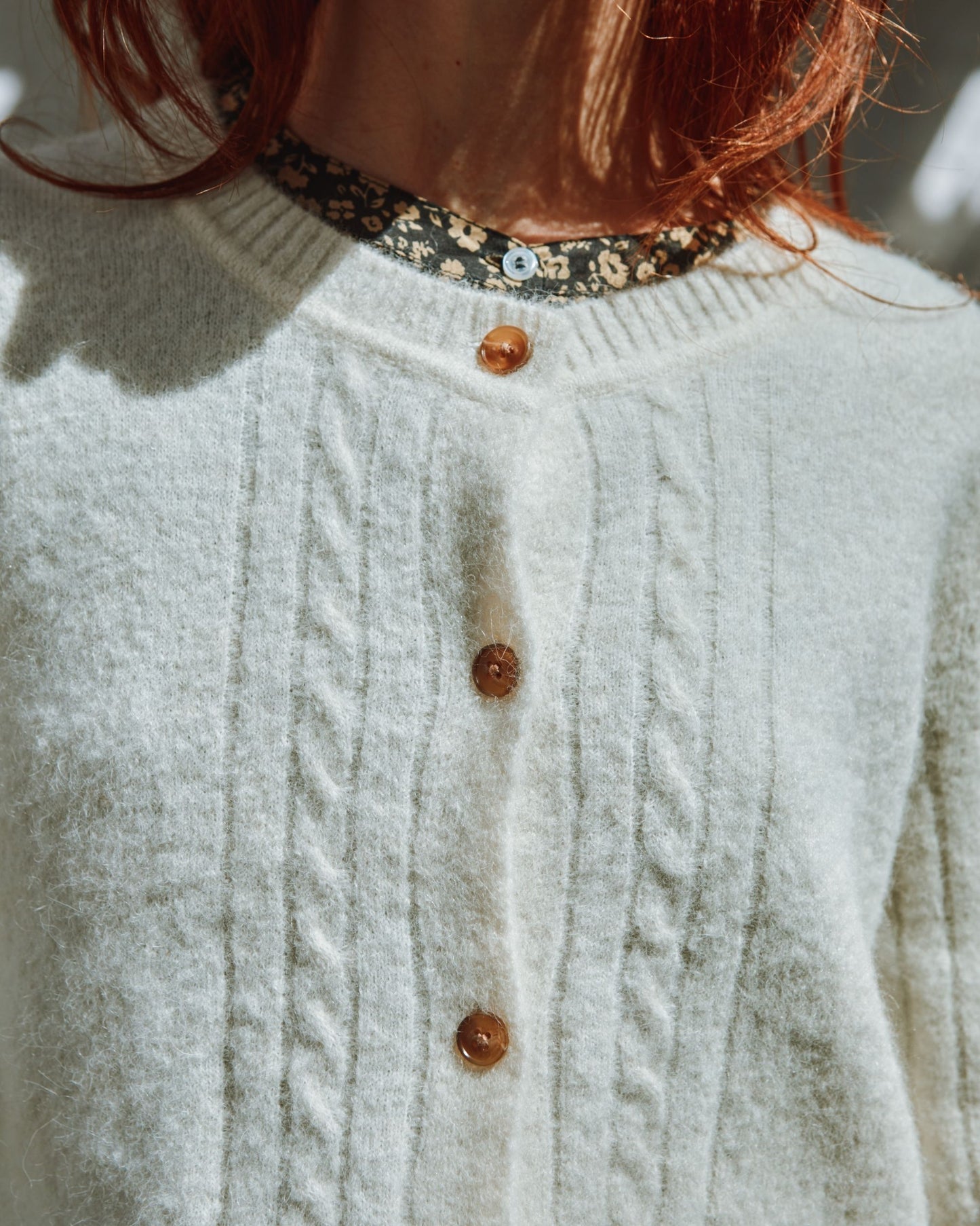 cream Irish cable sweater