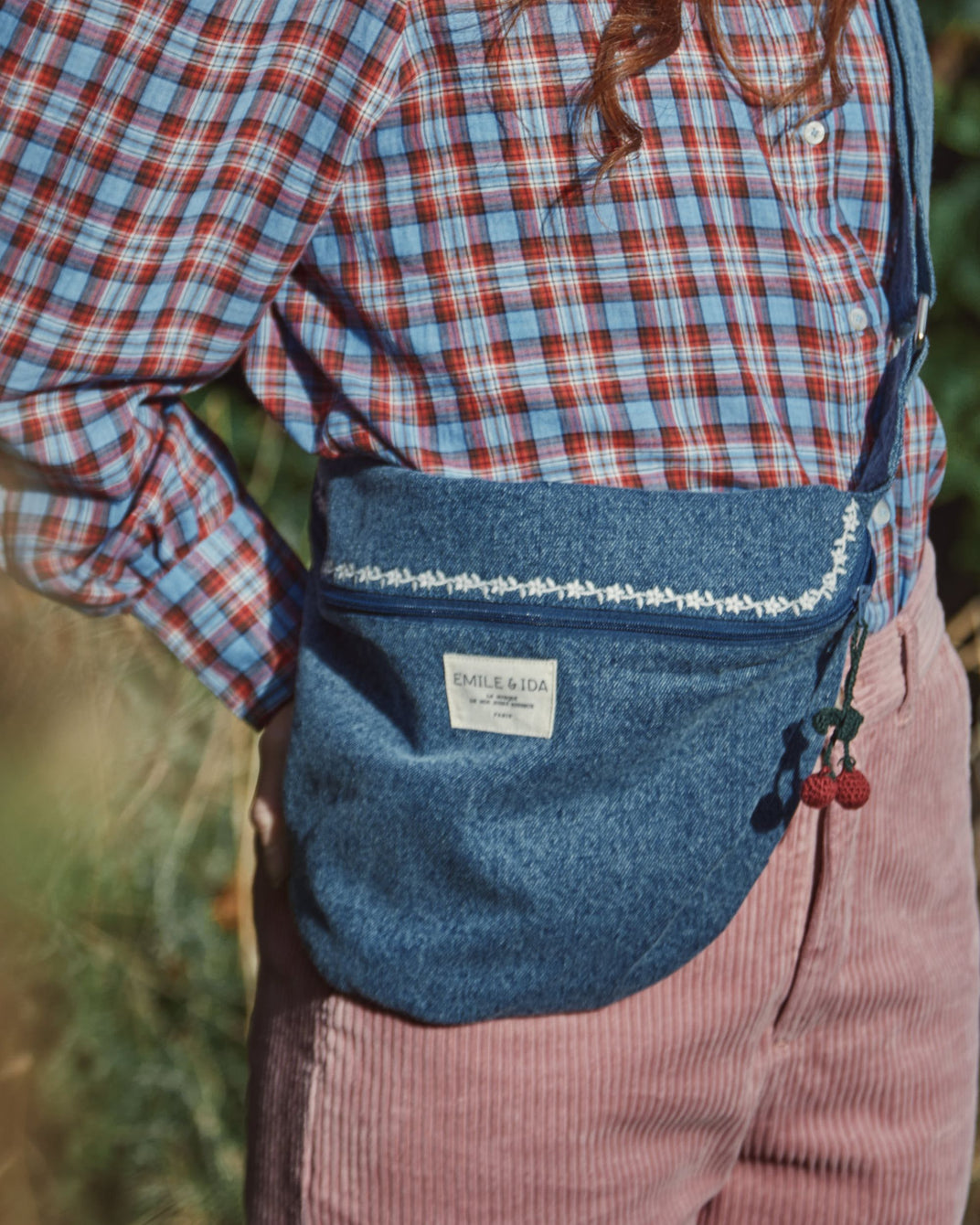 Denim fanny pack