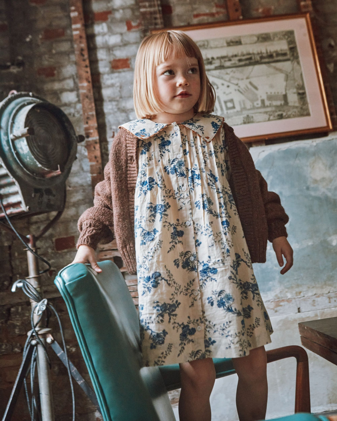 Robe ample orchid bleu