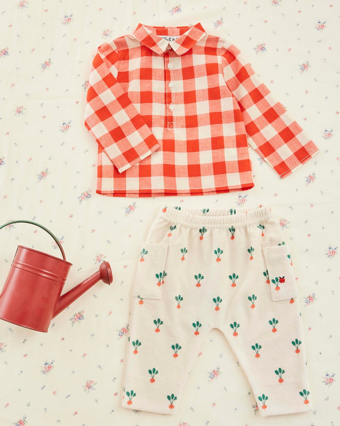 Kurta - Vichy rouge