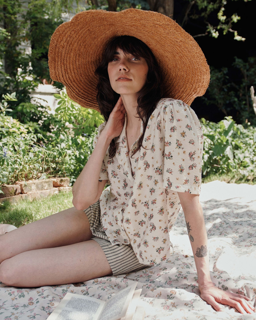 Chemisette - Fleuri écru