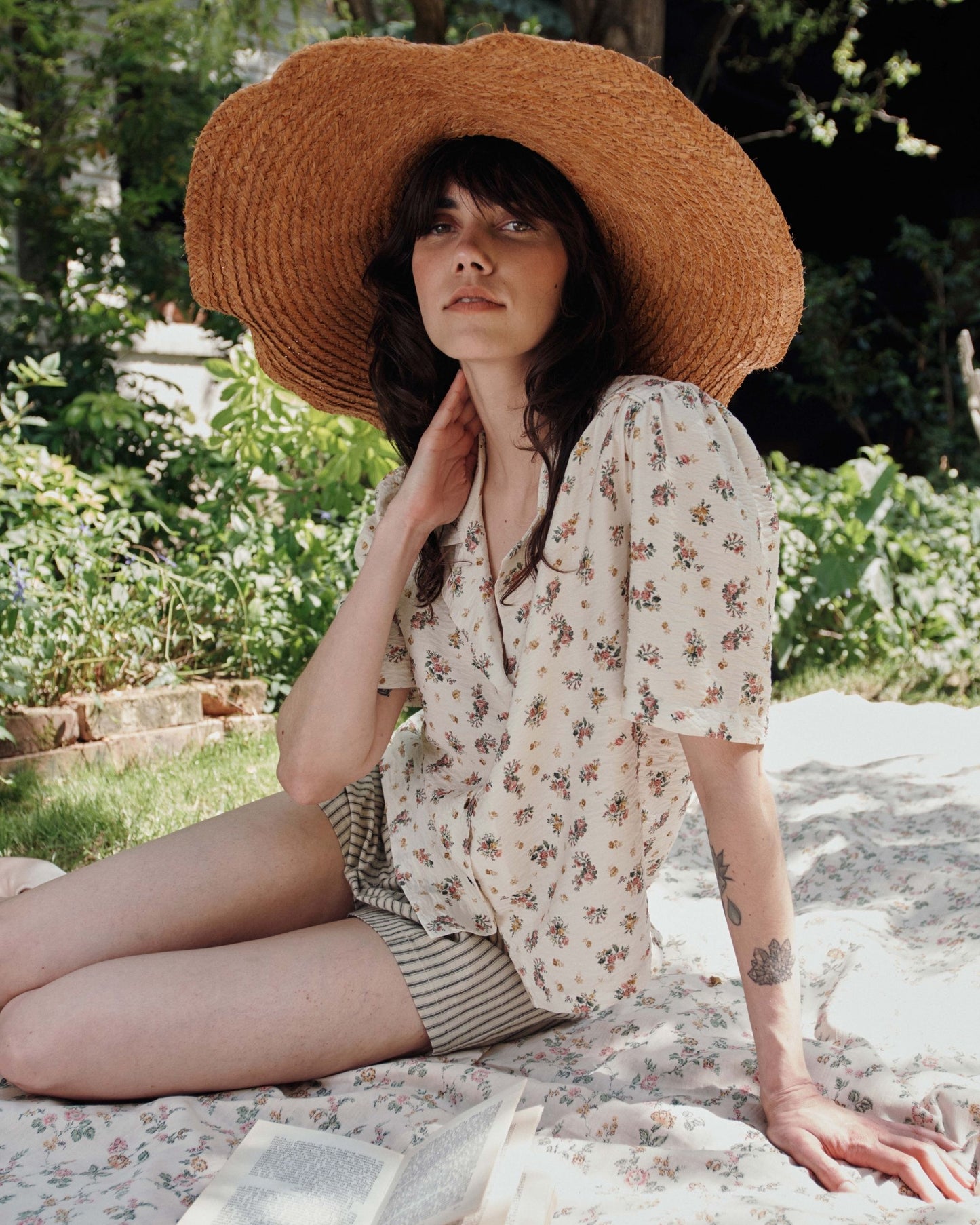 Chemisette - Fleuri écru