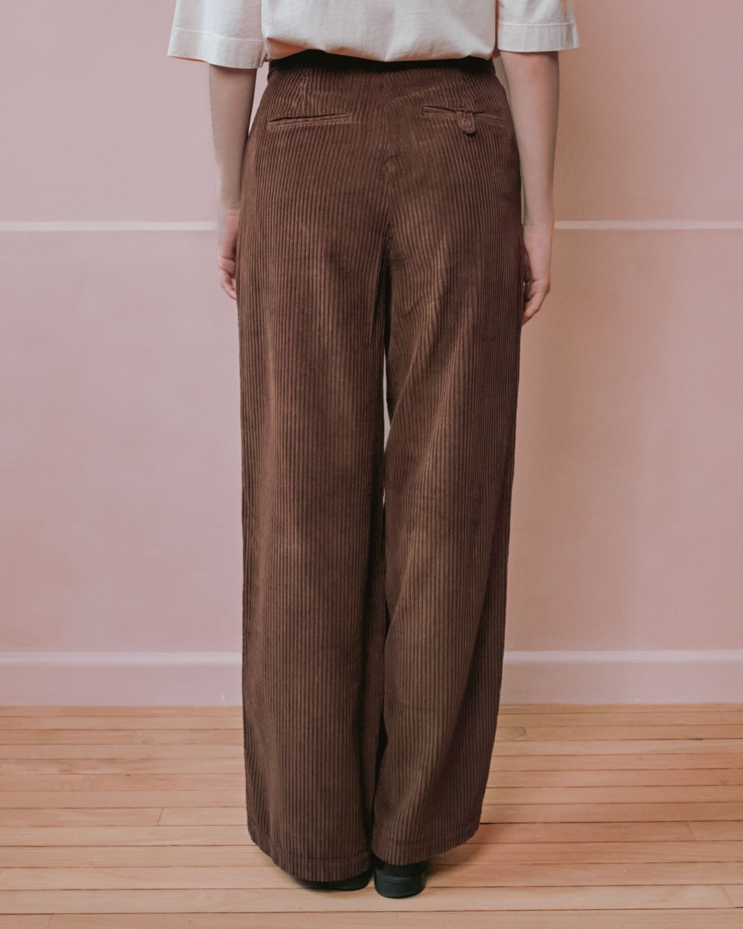 Pantalon - Velours cotelé marron