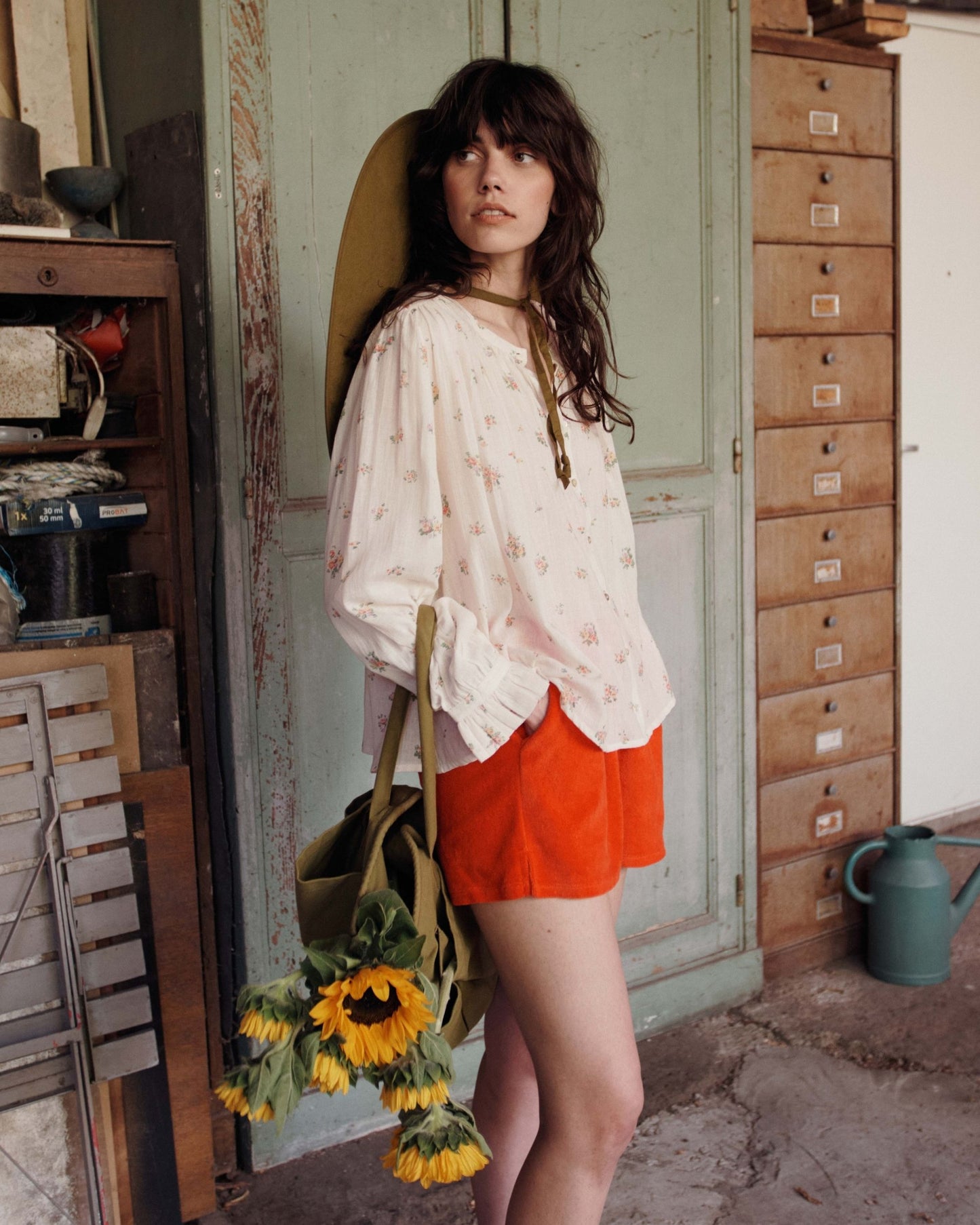 Blouse - Fleurie crème
