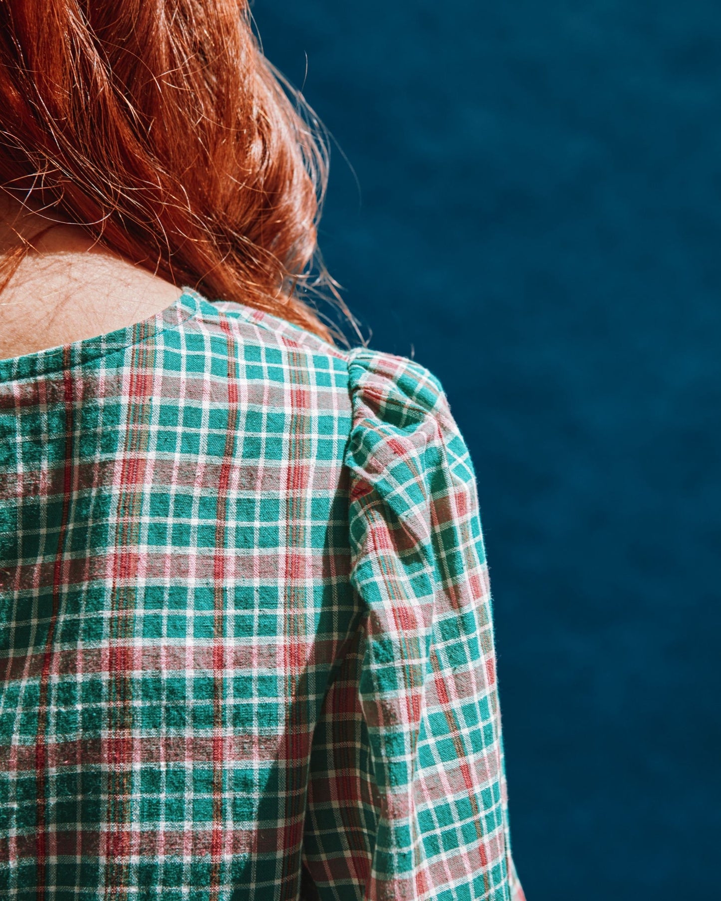 khadi tartan blouse