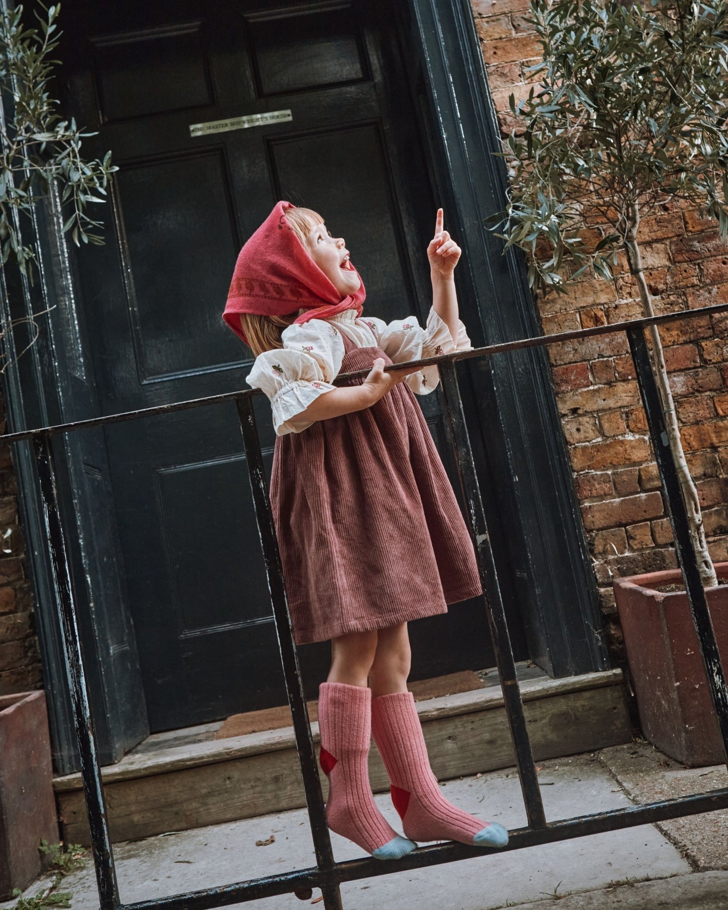 Robe à bretelles velours cotelé violine