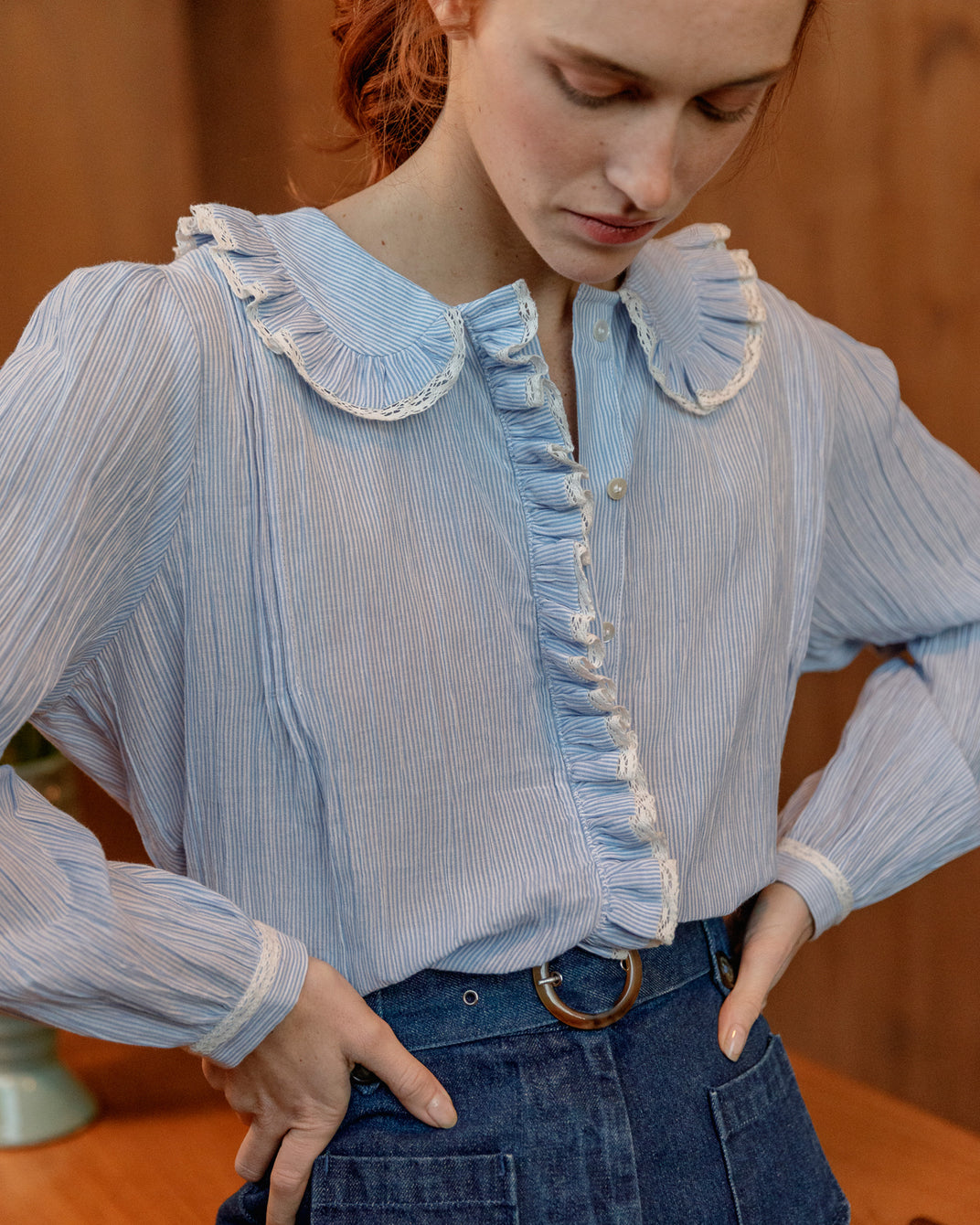 Chemise - Rayures blanc et bleu