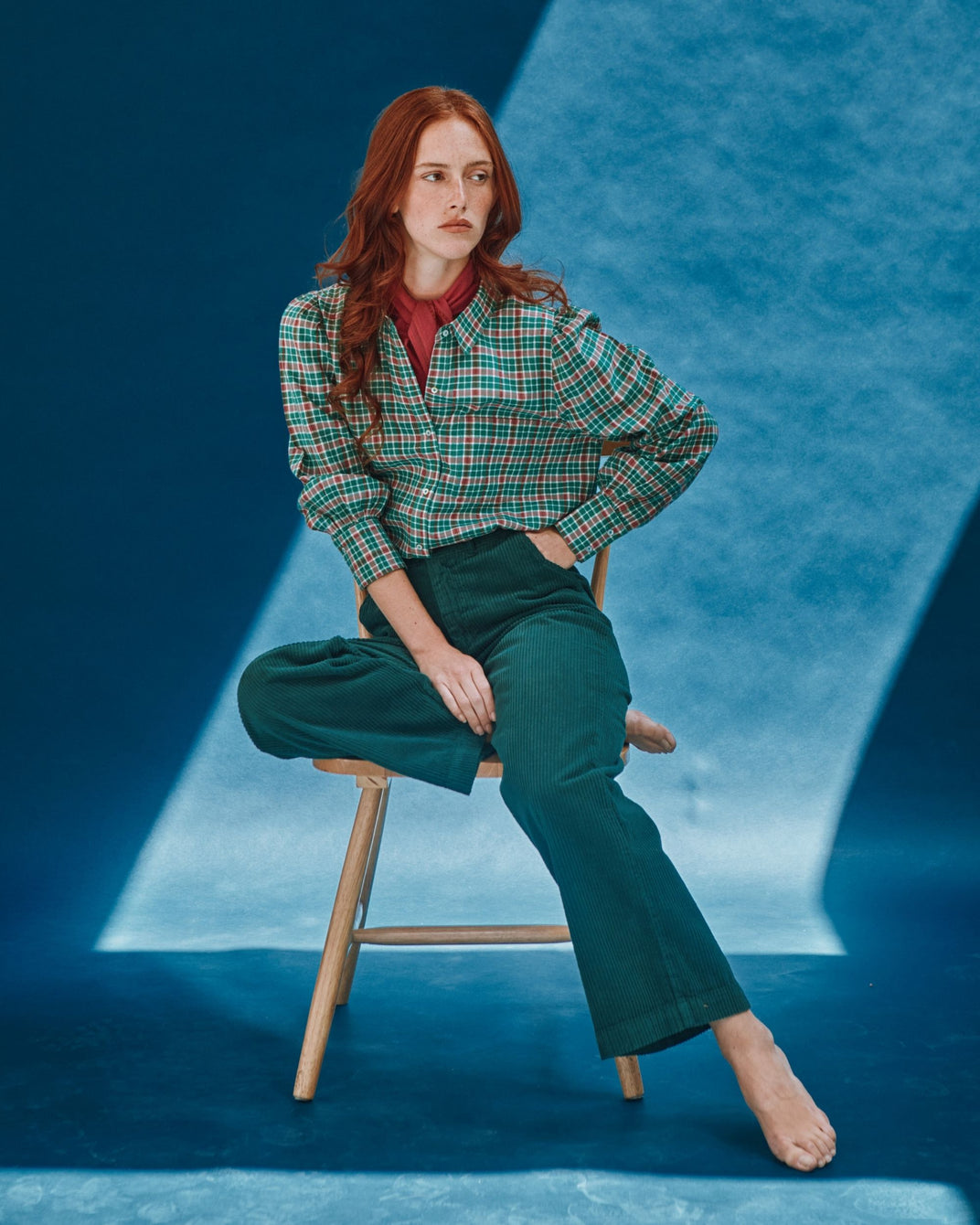 khadi tartan check shirt