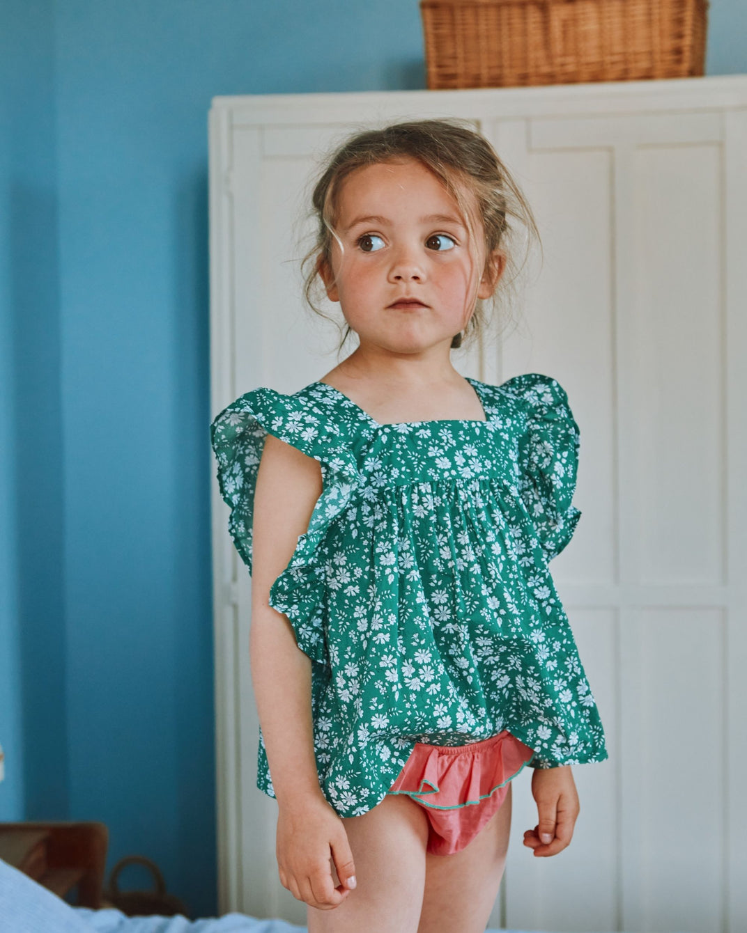 Green Liberty blouse