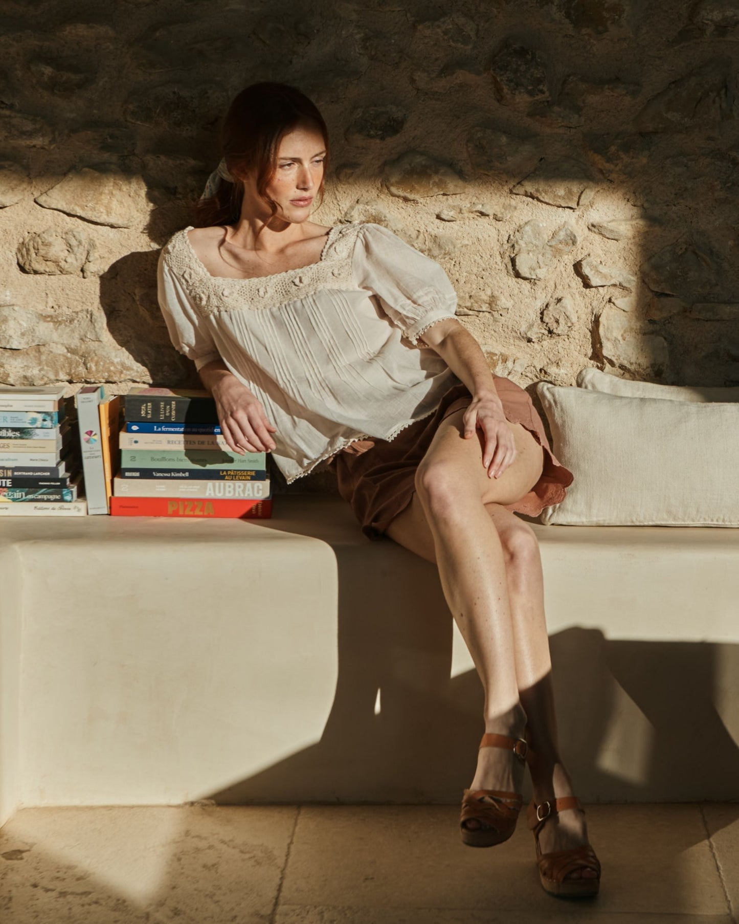 Blouse - Crochet crème