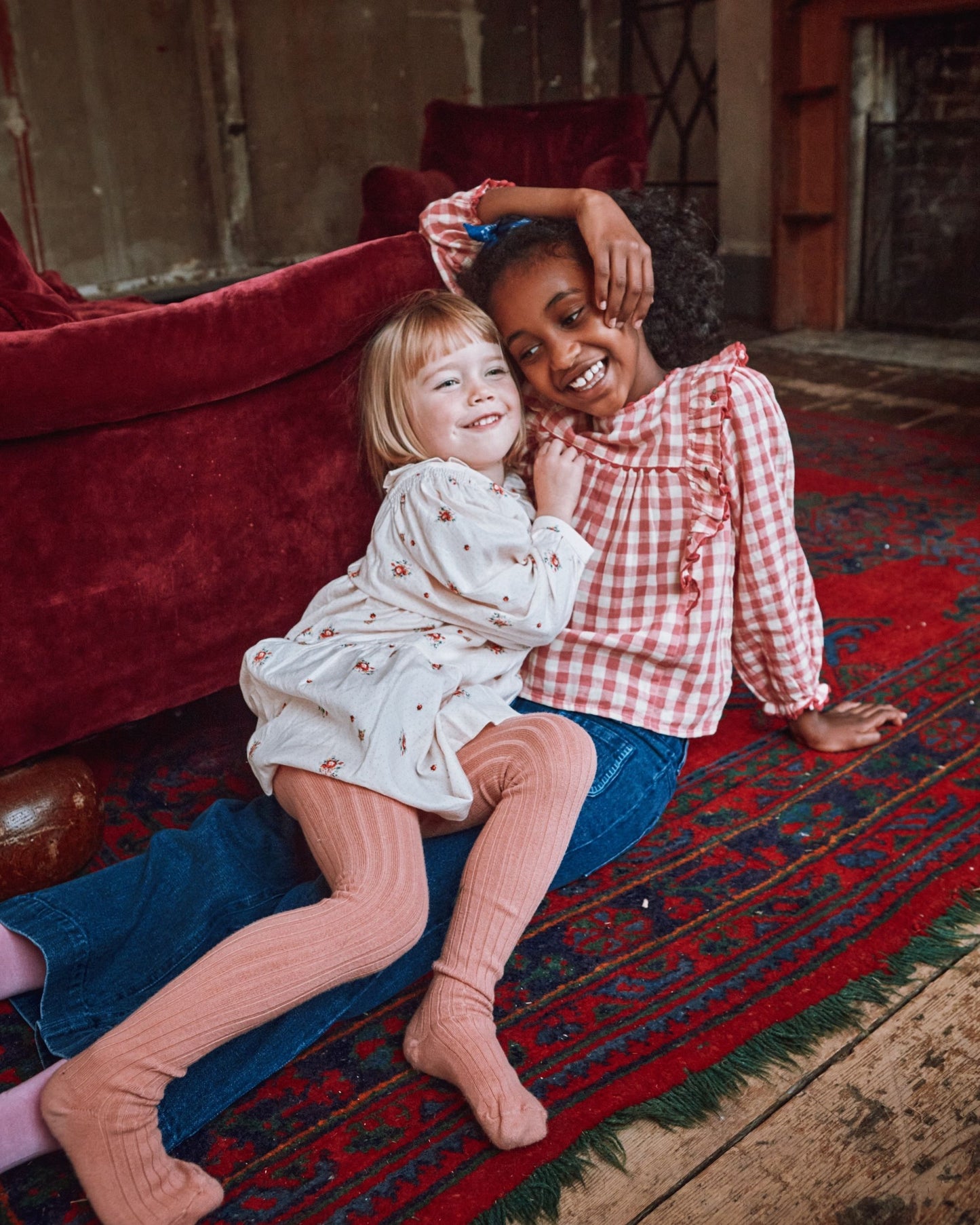 Robe à fleurs rose pâle