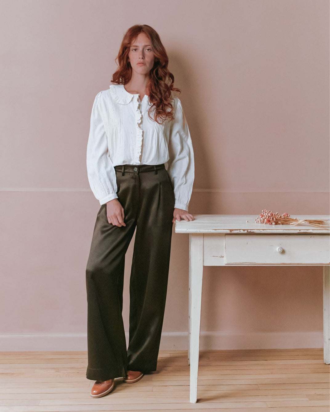 Blouse - Volanté mukesh crème