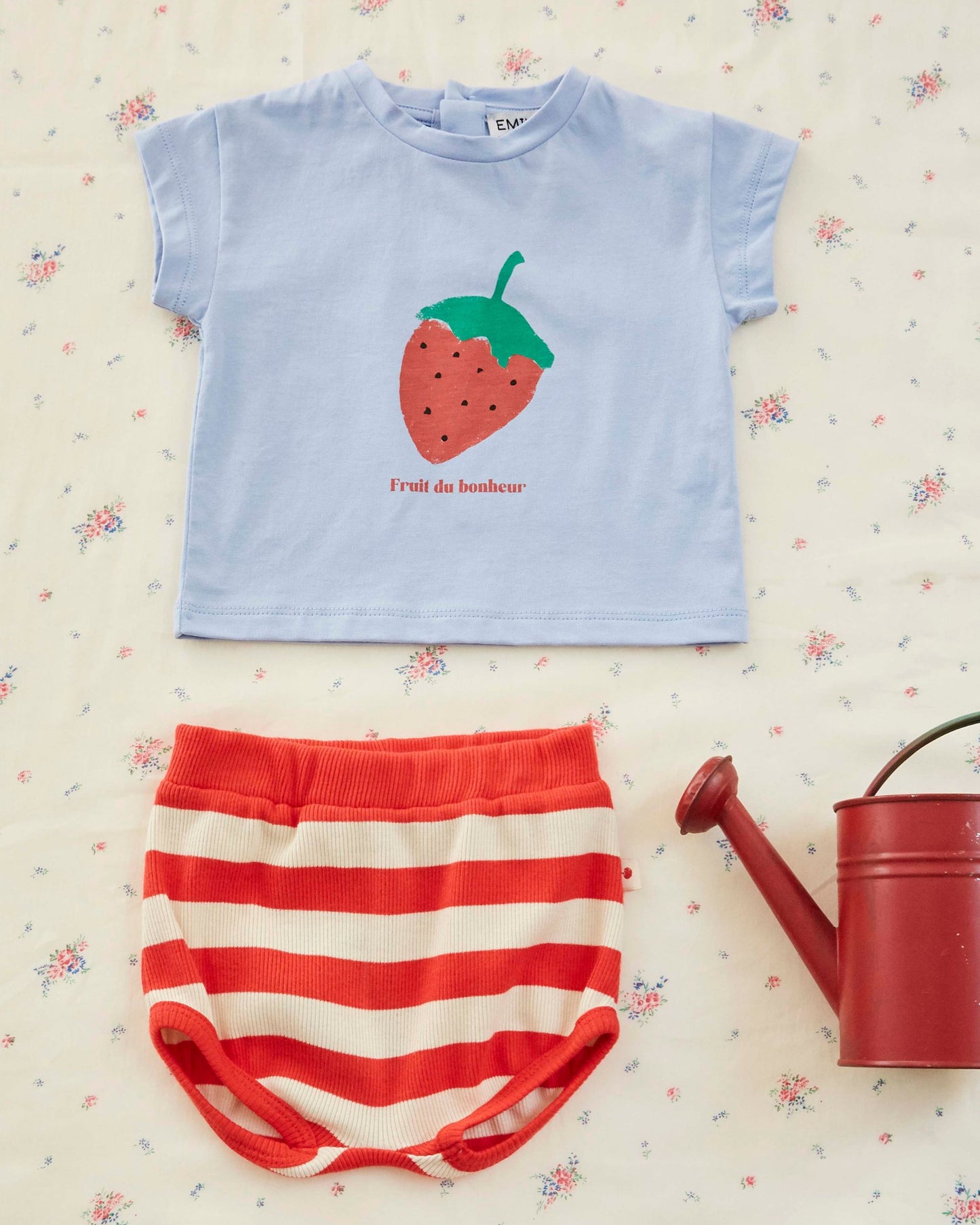 T-shirt - Fraise bleu
