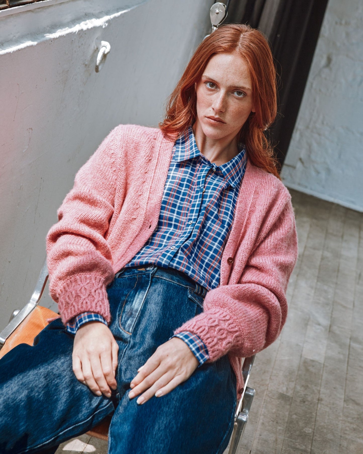Cardigan ultra doux rose