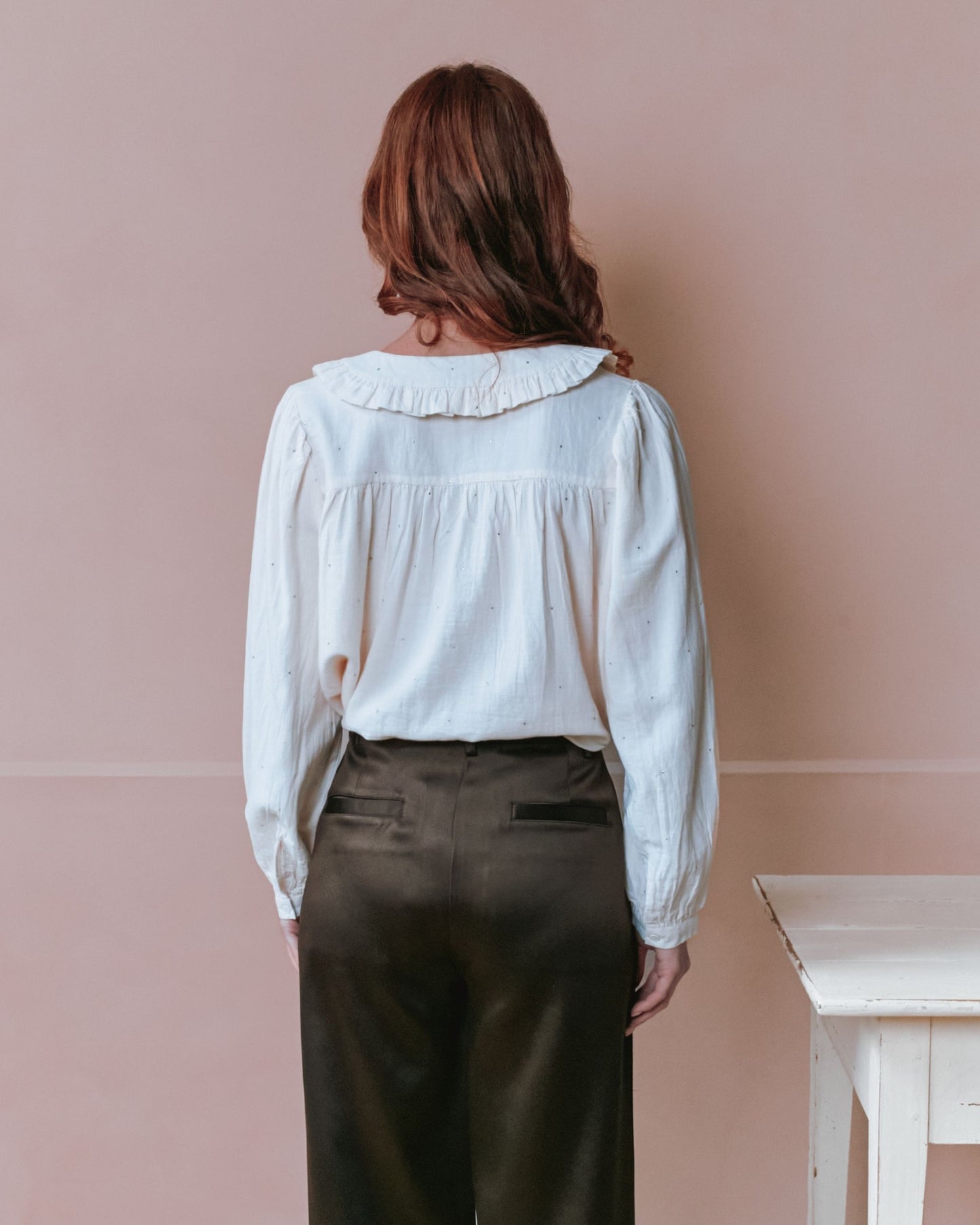 Blouse - Volanté mukesh crème