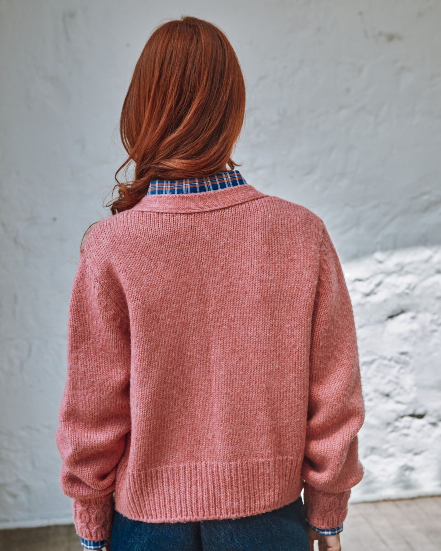 Cardigan ultra doux rose