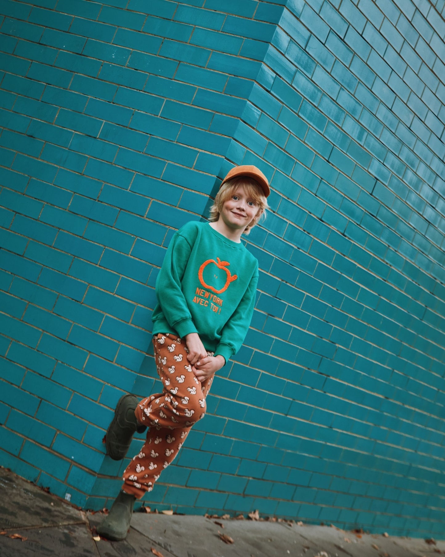 Sweat New York avec toi coton bio vert