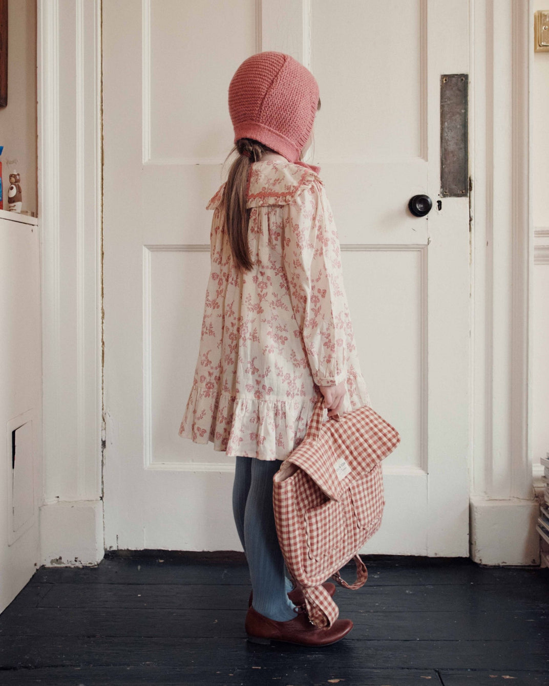 Cartable - Matelassé vichy terracotta