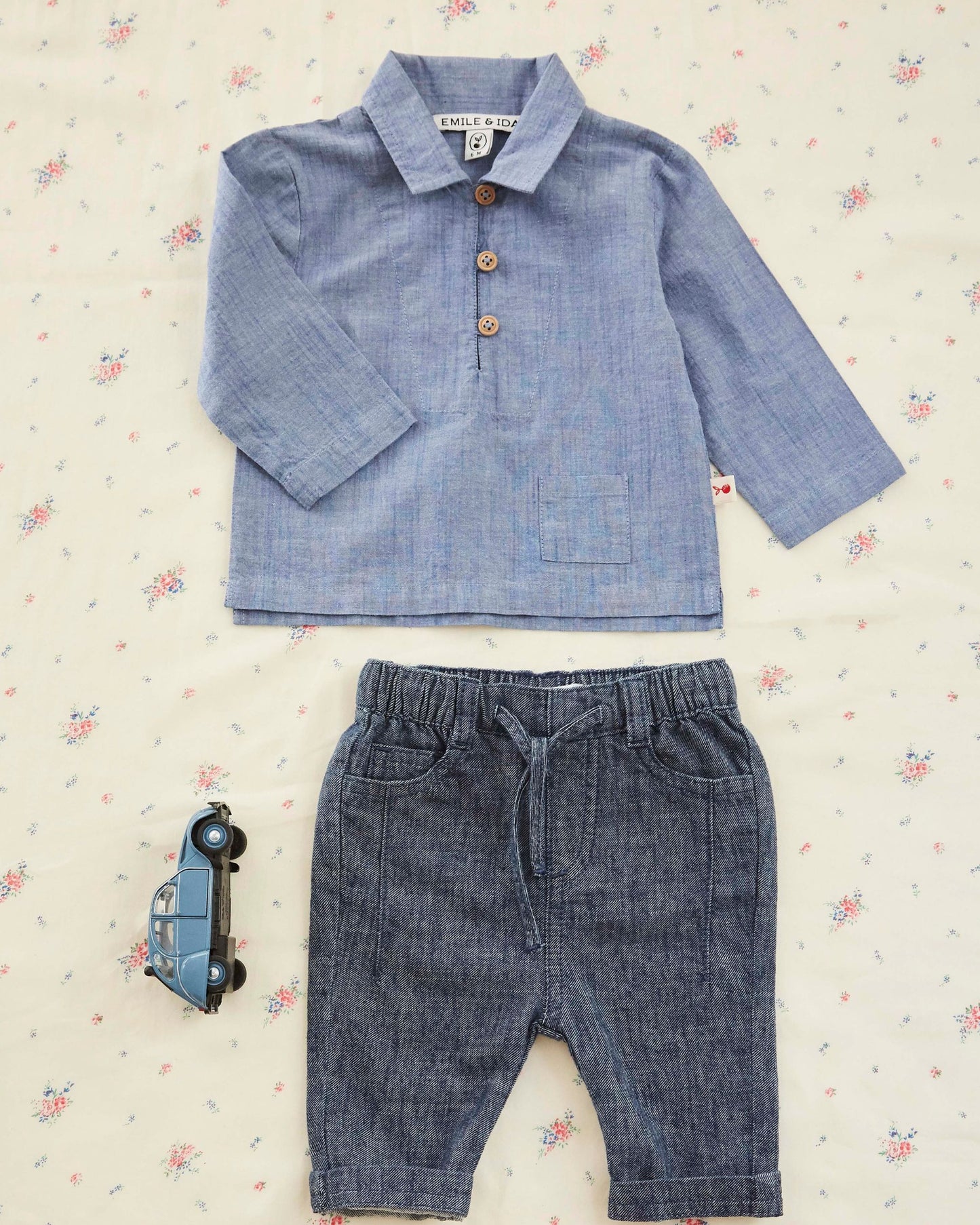 Pantalon - Marine chiné