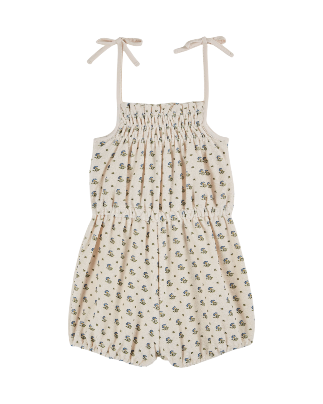 Iris floral terry cloth playsuit