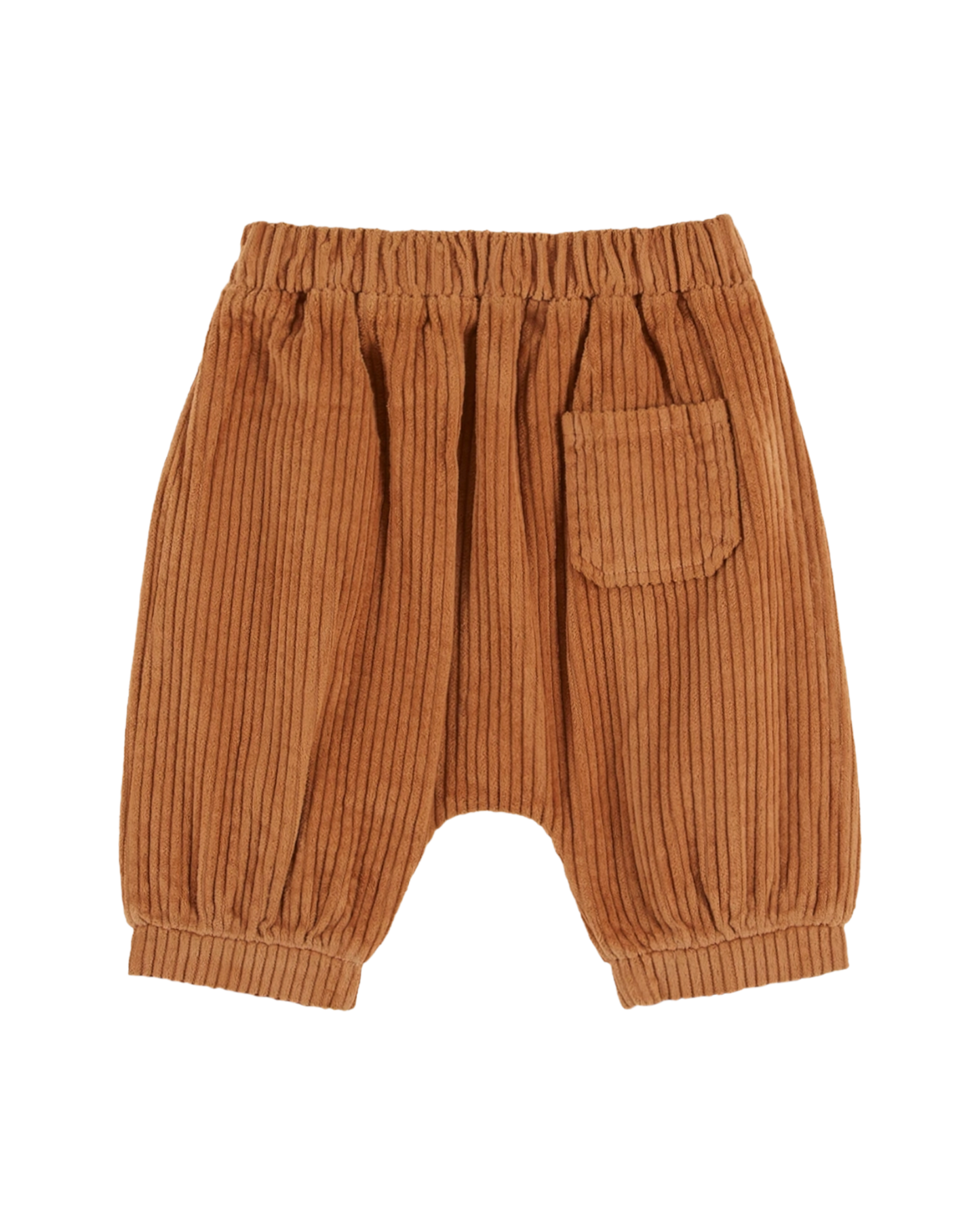 Orange brown velvet sarouel pants